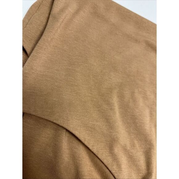 Nuuds Crewneck Sleeveless Heather Mocha/coffee Thong Bodysuit Snaps Medium NWOT - Picture 11 of 12